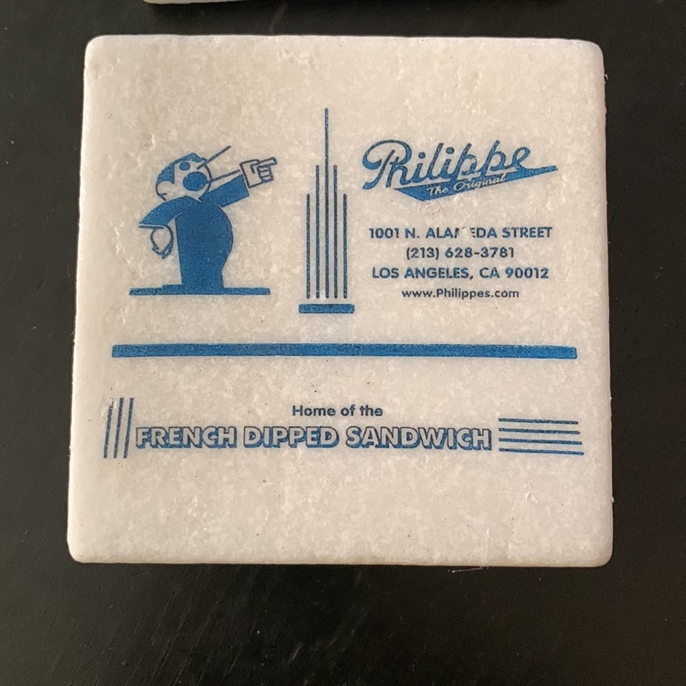 Set of four marble coasters - Picture 4 of 6
